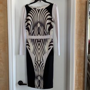 Bebe stretch long sleeve dress